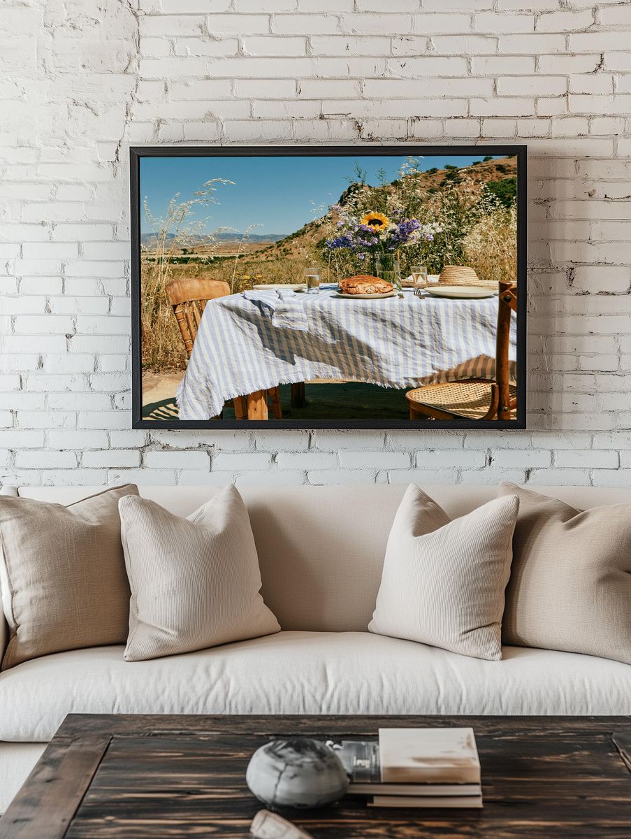 Rustic Outdoor Picnic Photography Poster. room preview