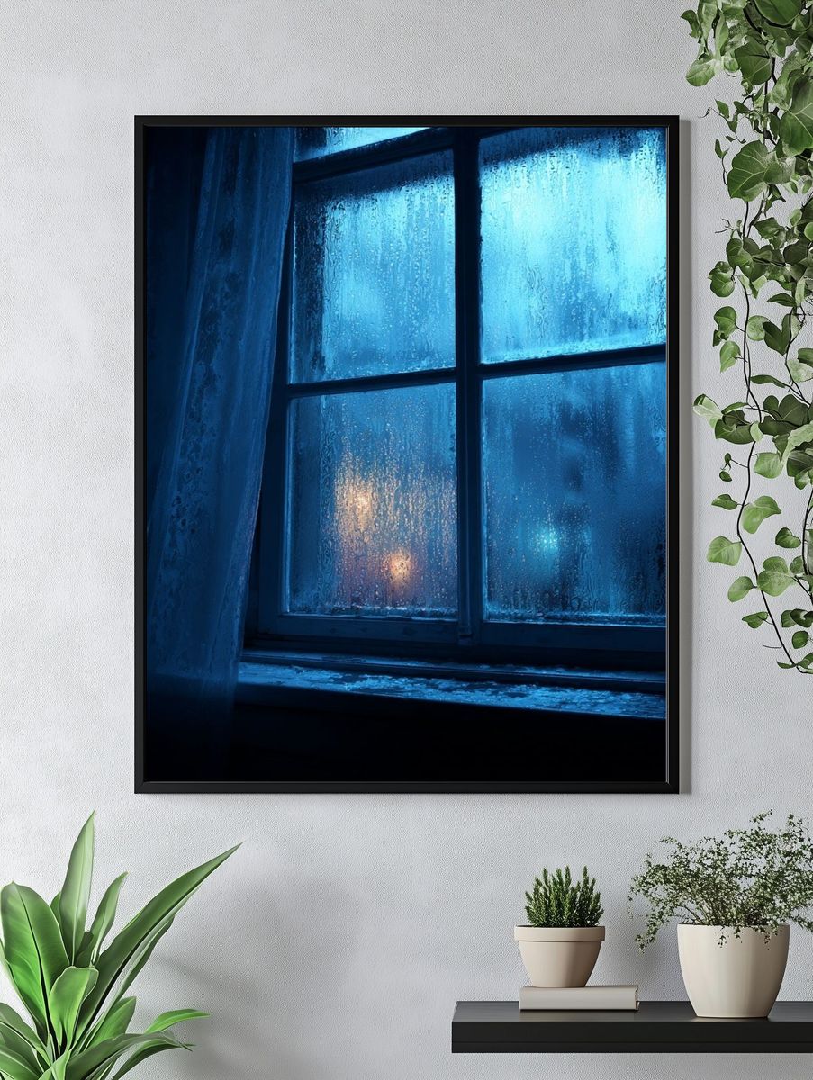 Rainy Window — Photography Print. — room view 4