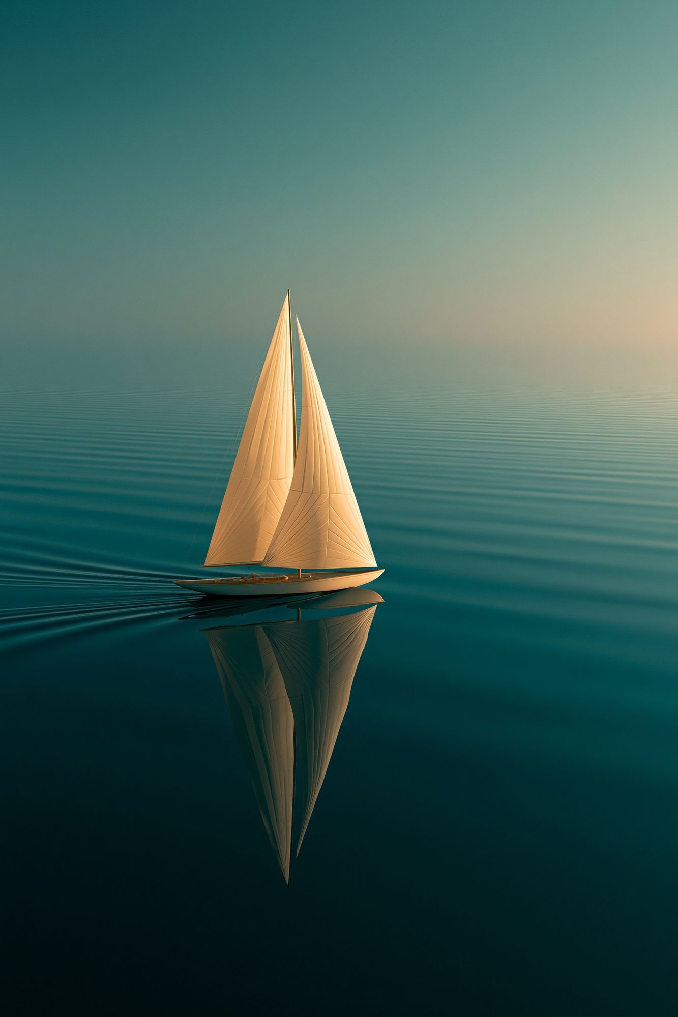 Sailboat Serenity Photography Poster. poster detail