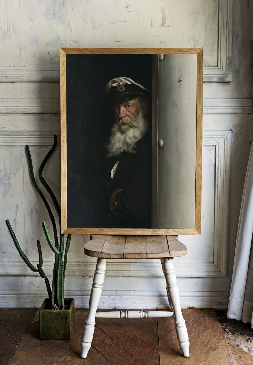 Old Sailor Portrait Photography Poster. room preview