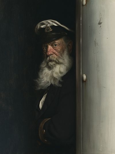 Old Sailor Portrait Photography Poster.