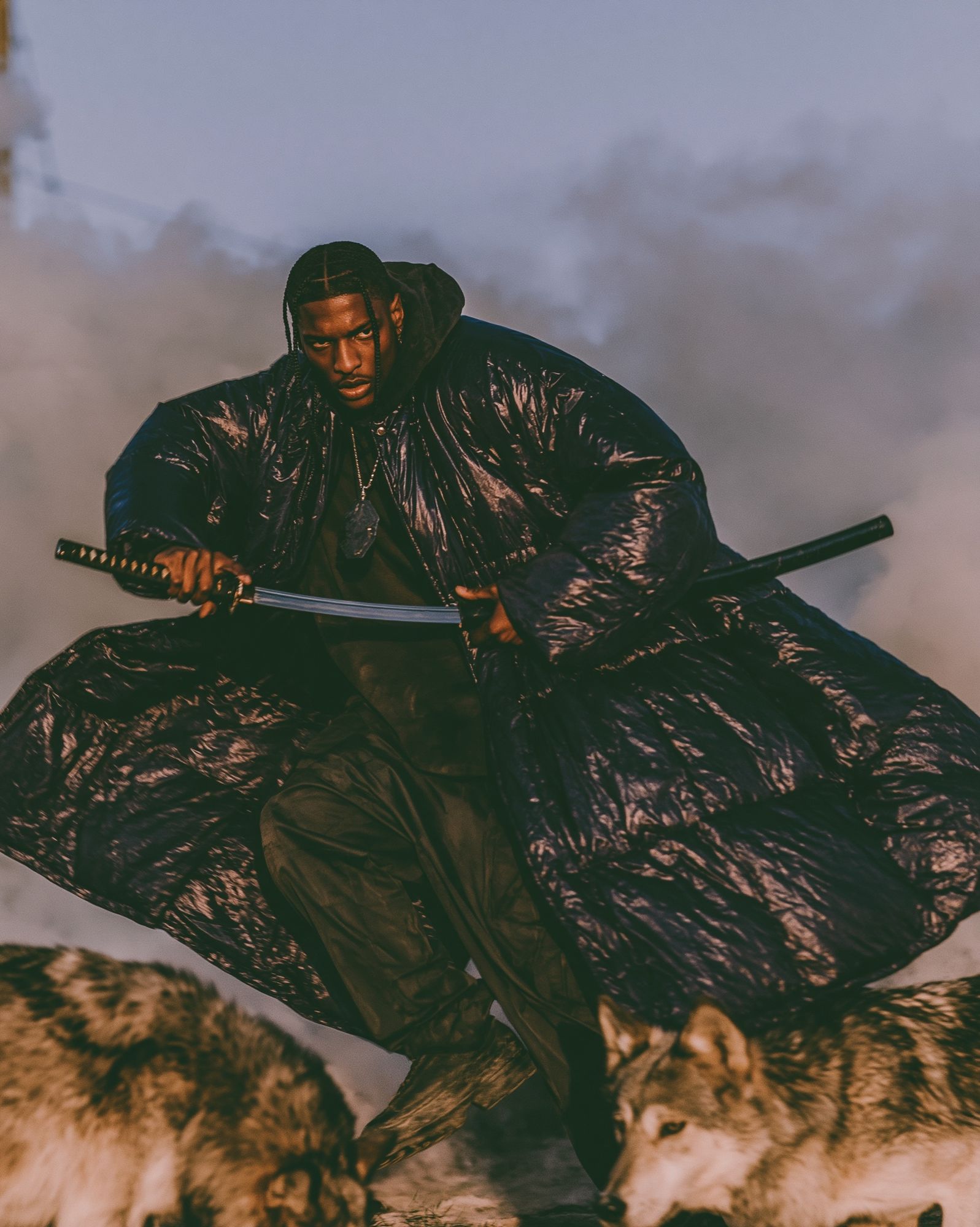 Samurai Warrior Portrait Print. poster detail
