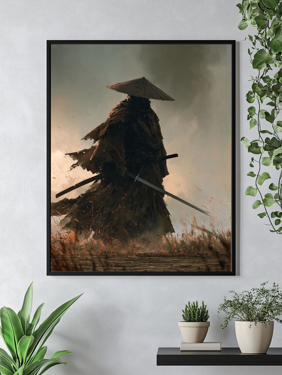Samurai Warrior Fine-Art Print. — room view 4