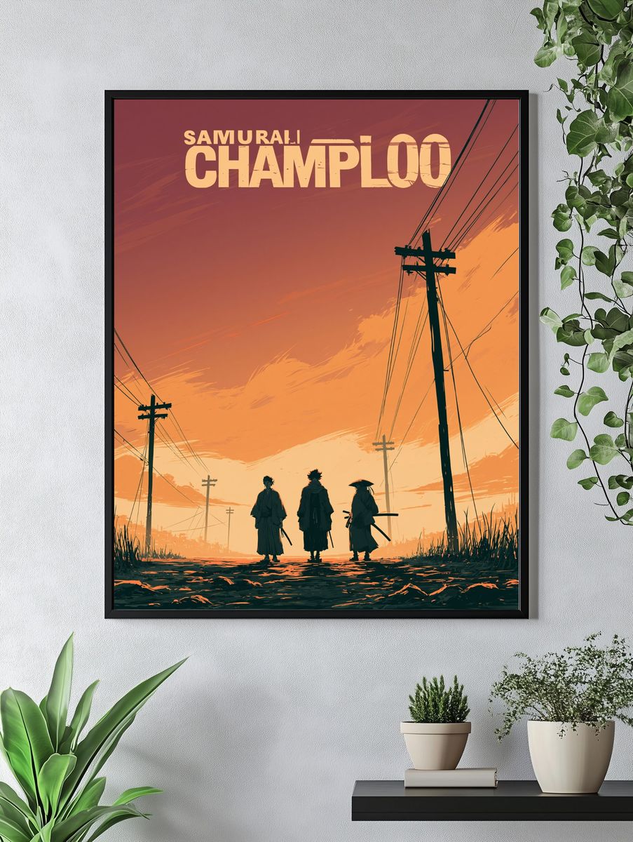 Samurai Champloo Anime Poster. — room view 4