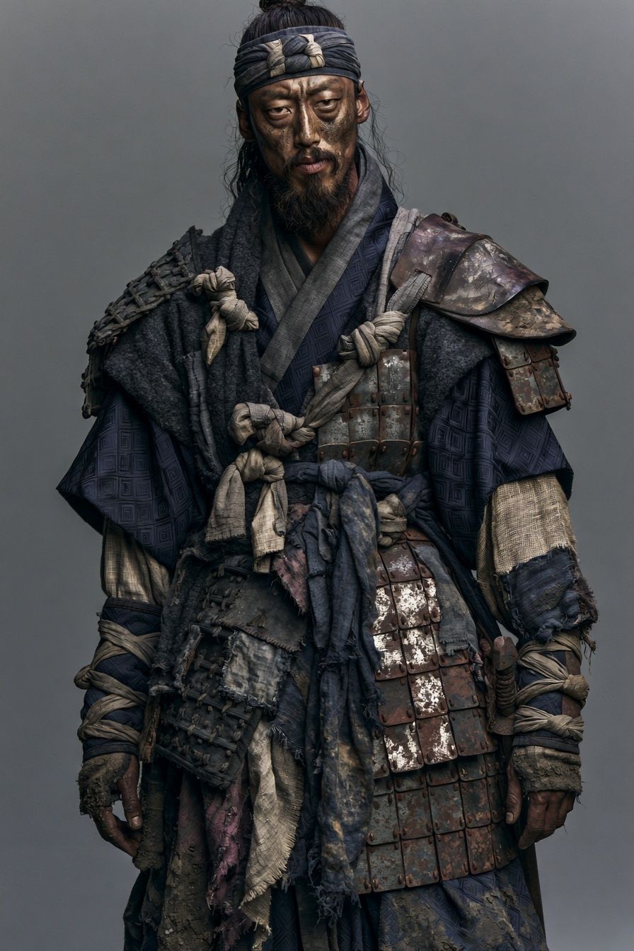 Samurai Warrior Portrait Print. poster detail