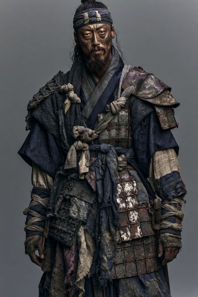 Samurai Warrior Portrait Print.