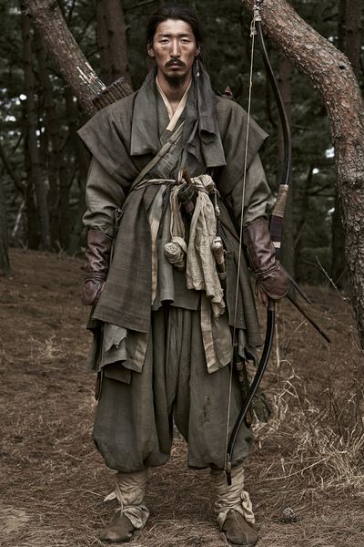 Samurai Archer Portrait Print.