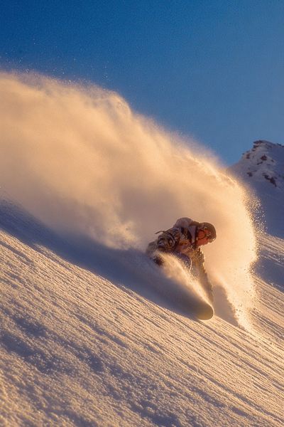 Snowboarder in Action — Photography Print. poster print