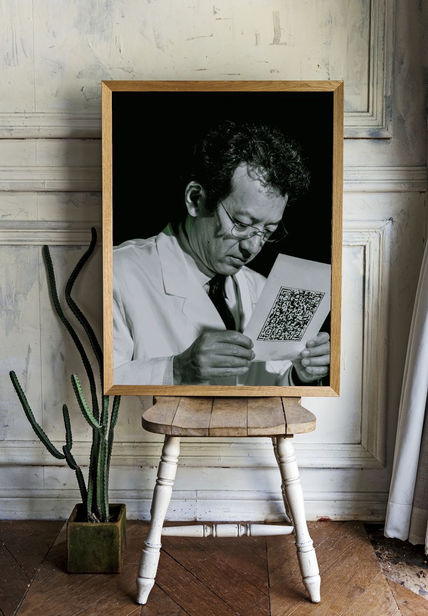 Scientist Portrait Photography Poster. room preview