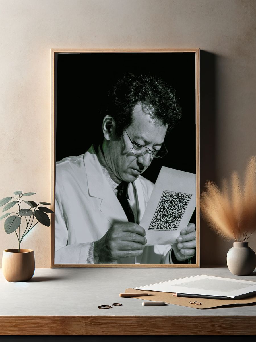 Scientist Portrait Photography Poster. — room view 2