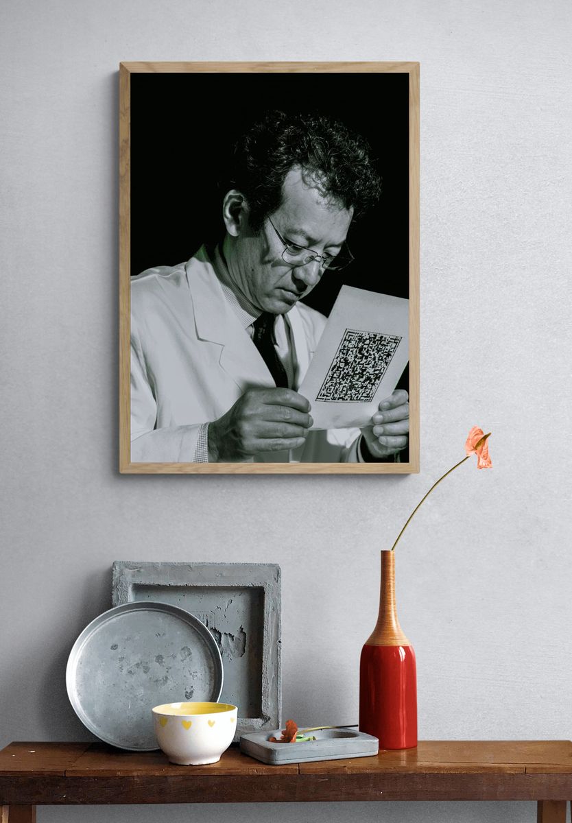 Scientist Portrait Photography Poster. — room view 3