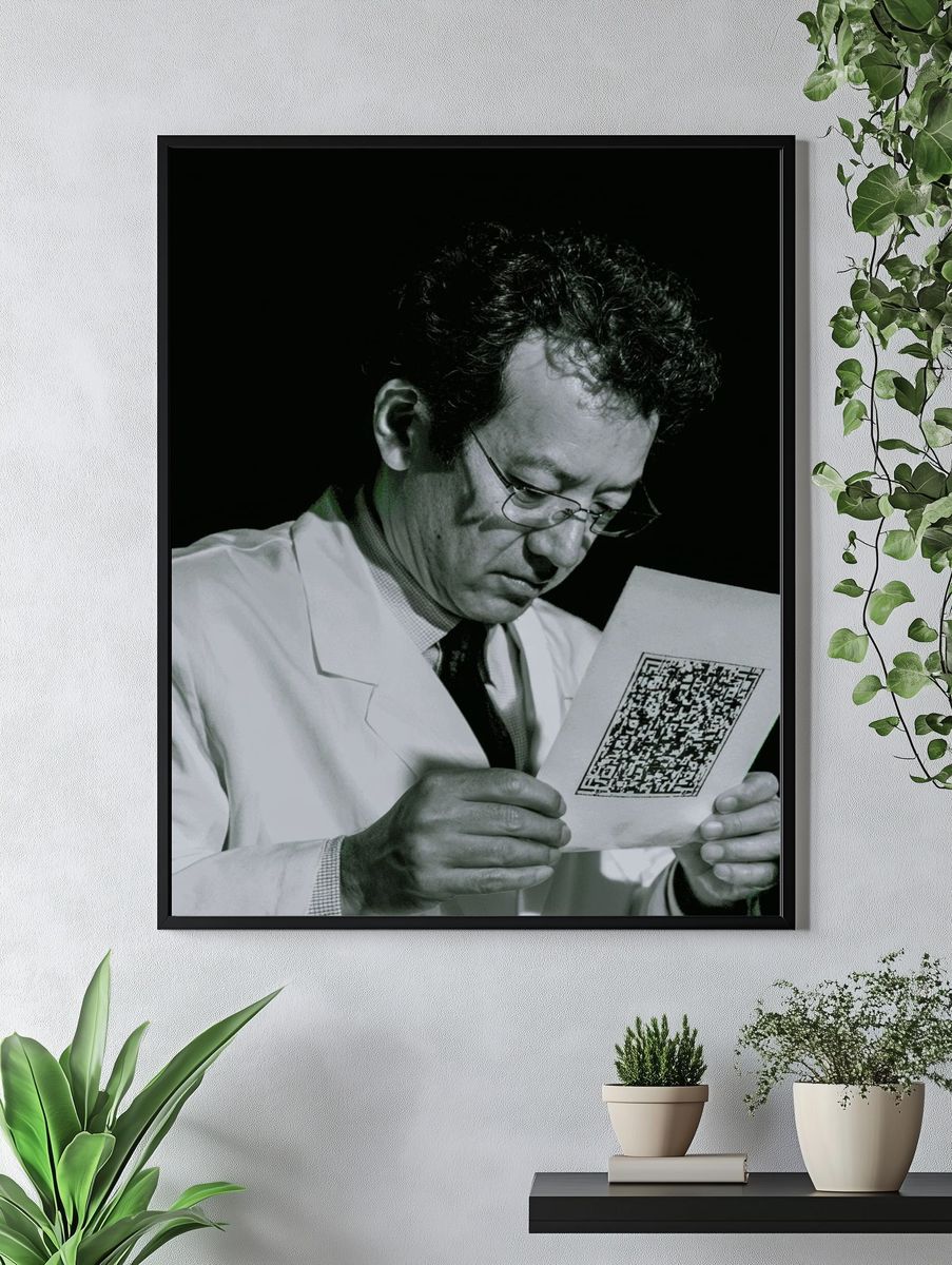 Scientist Portrait Photography Poster. — room view 4