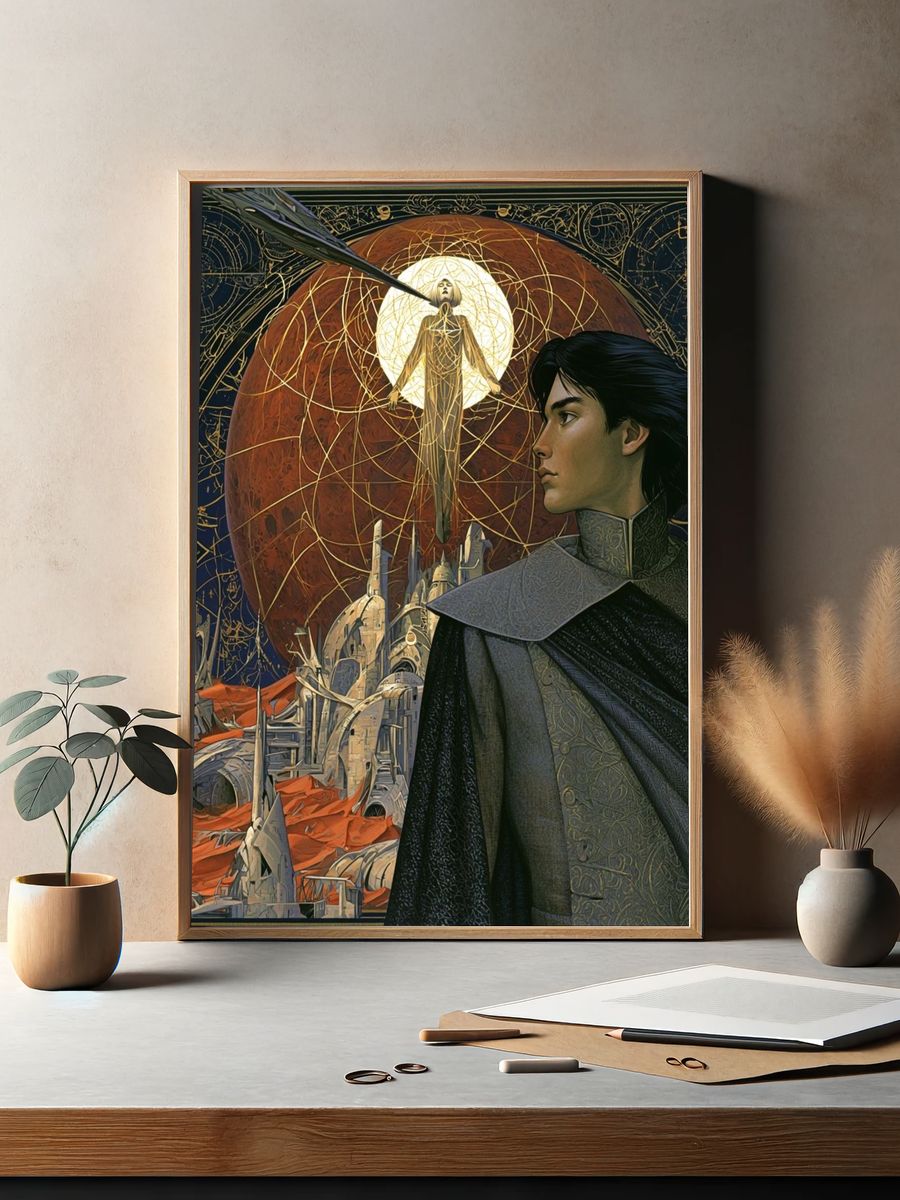 Celestial Sci-Fi Portrait Poster. — room view 2