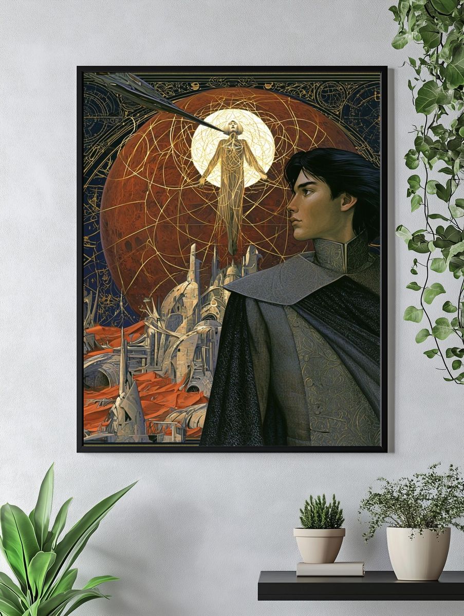 Celestial Sci-Fi Portrait Poster. — room view 4