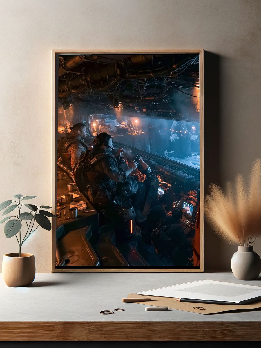 Sci-Fi Military Cockpit Poster. — room view 2