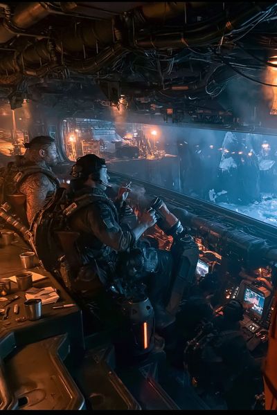 Sci-Fi Military Cockpit Poster.
