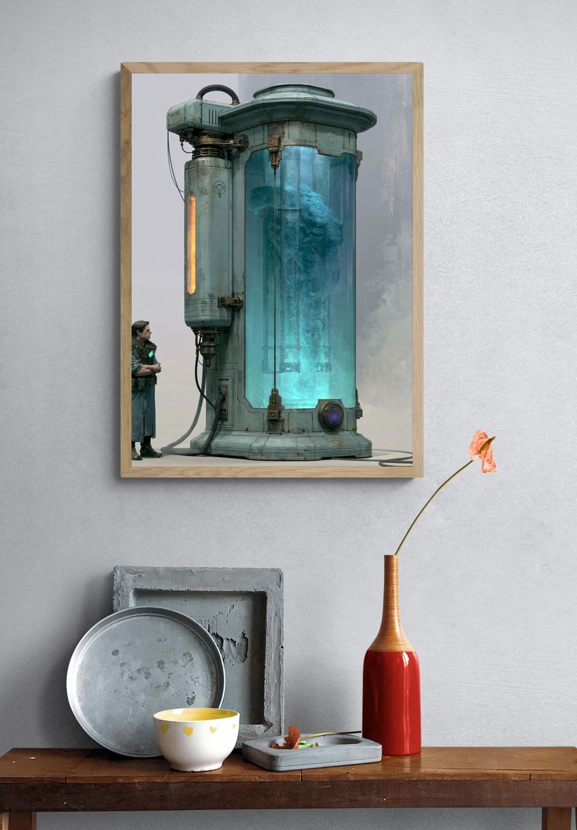 Sci-Fi Cryogenic Chamber Poster. — room view 3