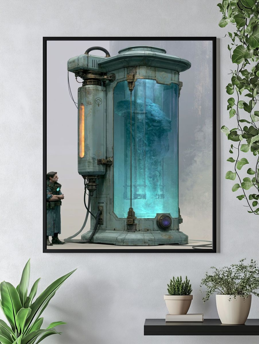 Sci-Fi Cryogenic Chamber Poster. — room view 4