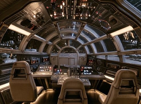 Starship Cockpit Interior Photography Poster. poster — photography art