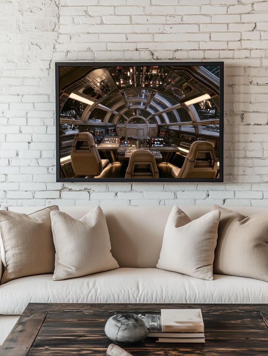 Starship Cockpit Interior Photography Poster. room preview
