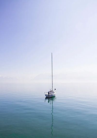 Sailboat on Calm Waters — Photography Print. poster print