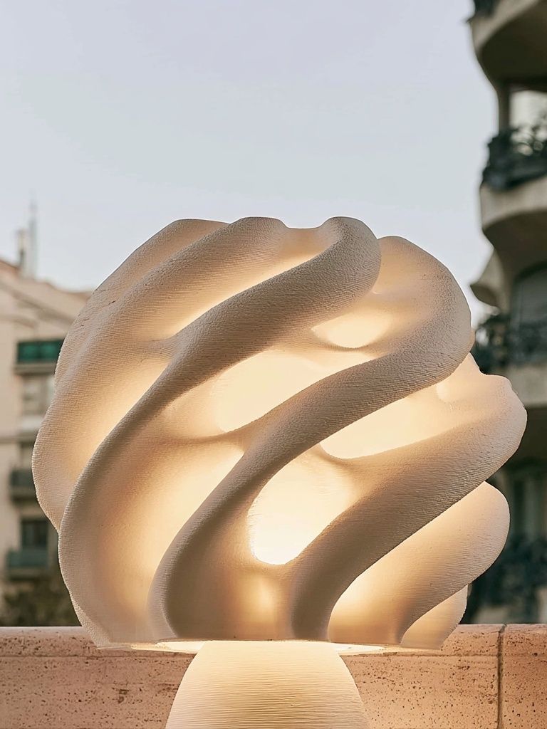 Sculptural Lamp Photography Poster. poster — photography art