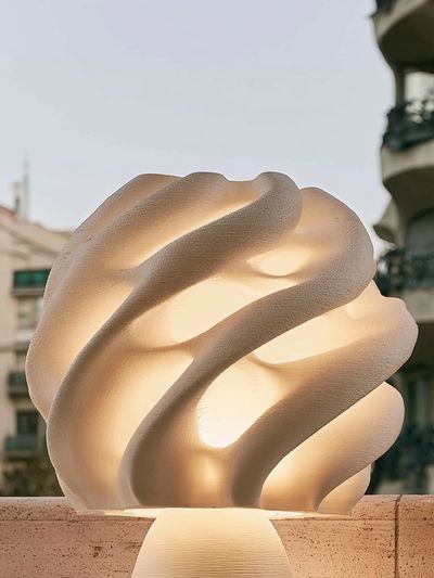 Sculptural Lamp Photography Poster.