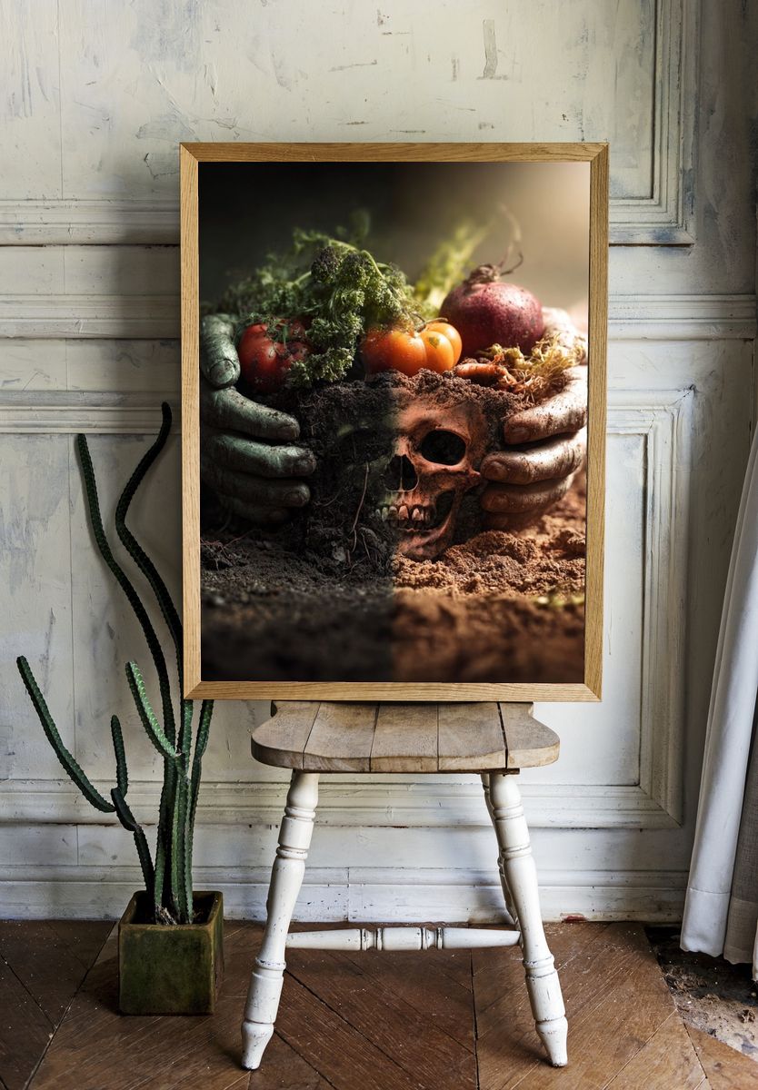 Life and Death — Surrealism Print. — room view 1