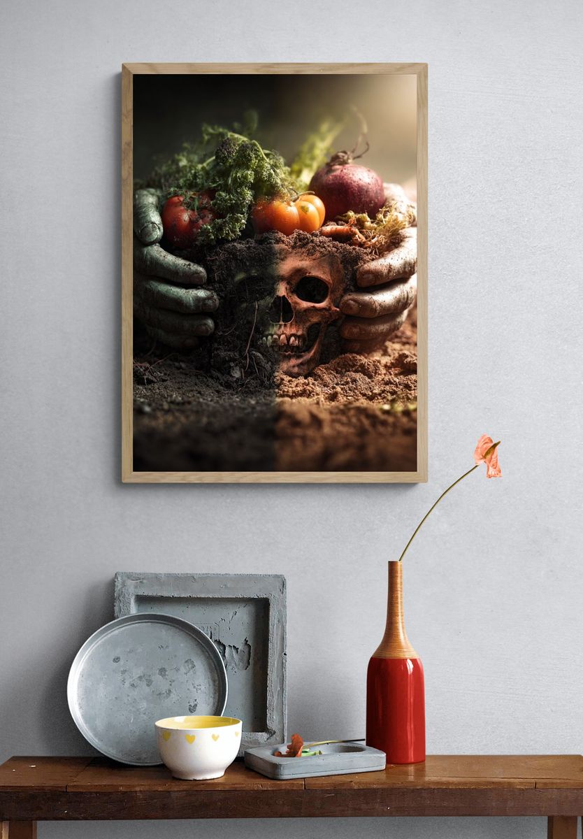 Life and Death — Surrealism Print. — room view 3