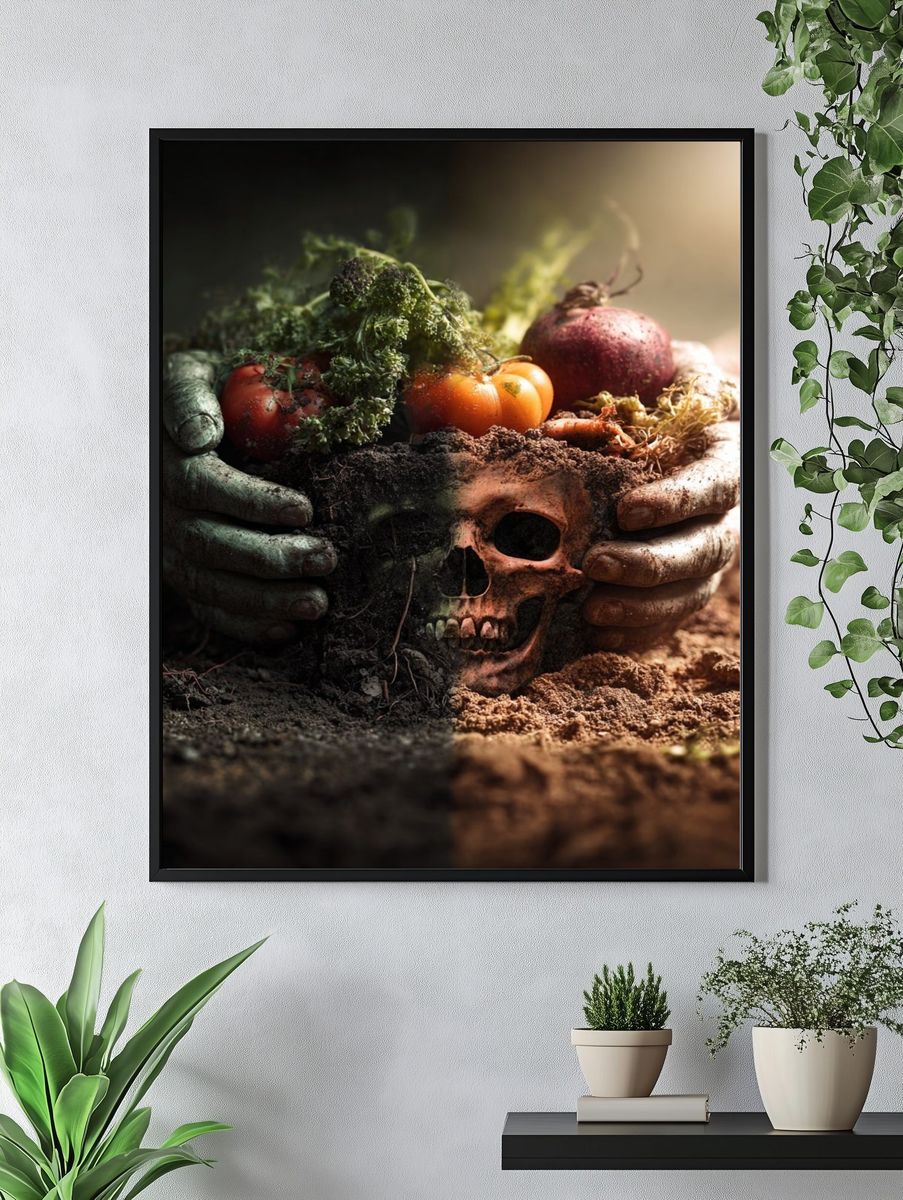 Life and Death — Surrealism Print. — room view 4