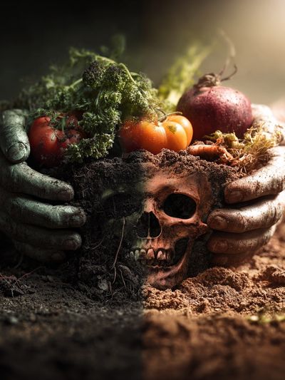 Life and Death — Surrealism Print. poster print