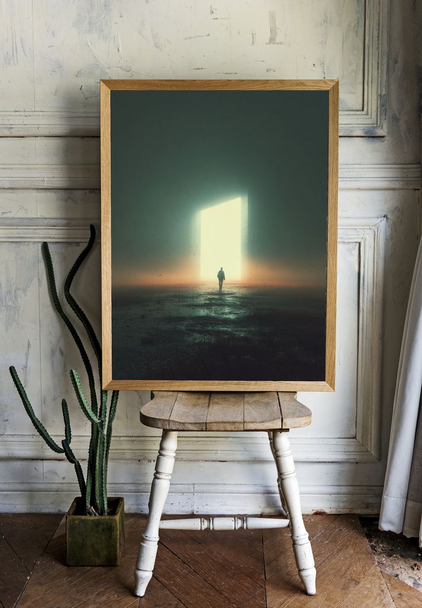 Surreal Doorway Dreamscape Print. — room view 1