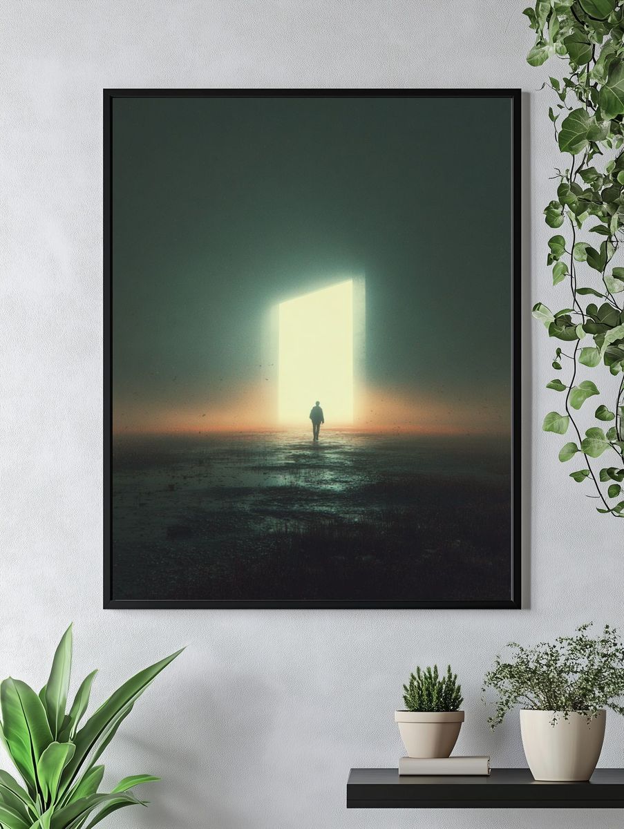 Surreal Doorway Dreamscape Print. — room view 4
