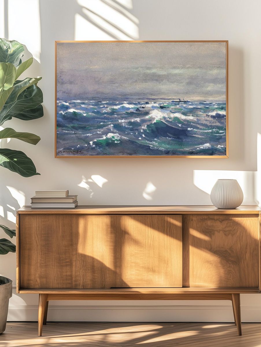 Stormy Sea — Fine Art Print. — room view 3