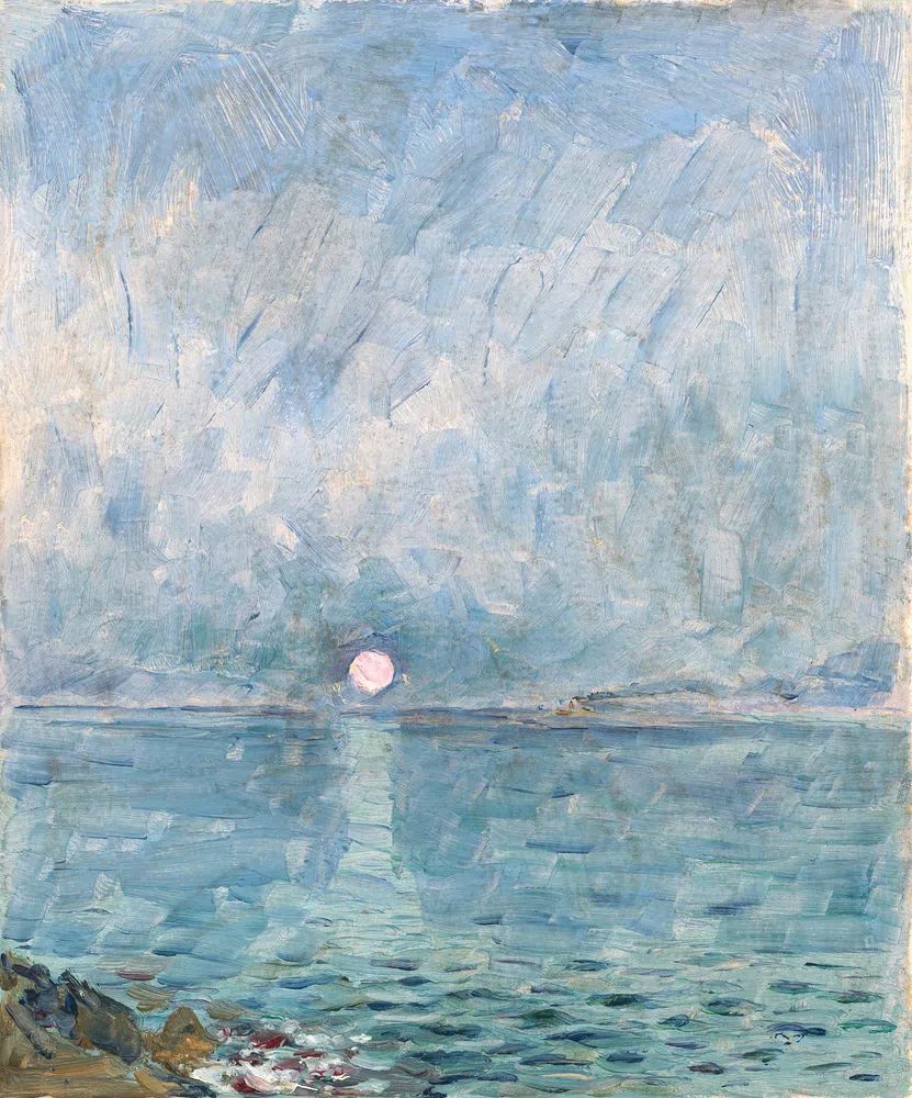 Sea (1901–1925) vintage illustration Dezider. poster detail