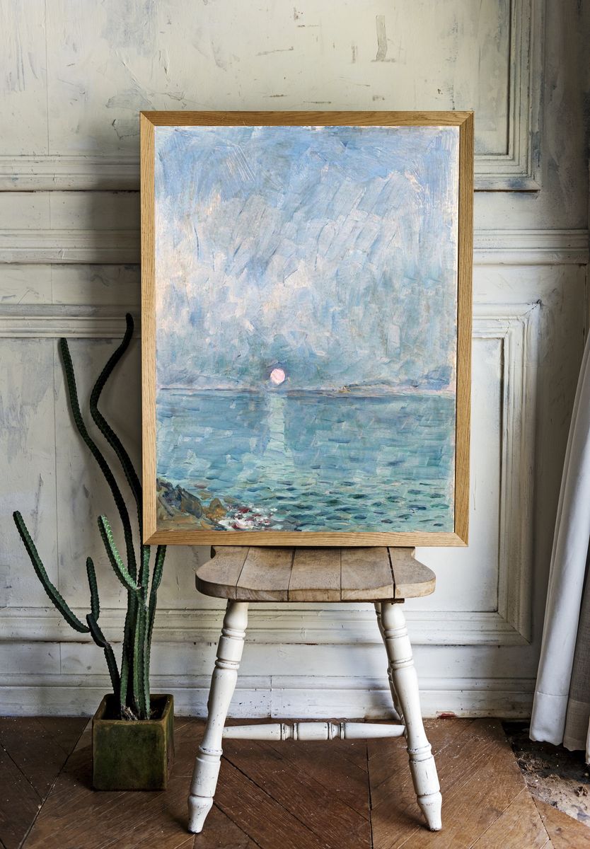 Sea (1901–1925) vintage illustration Dezider. — room view 1