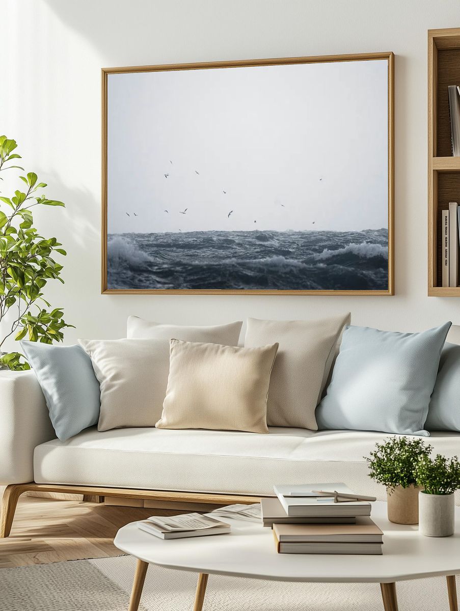 Ocean desktop wallpaper background, HD. — room view 2