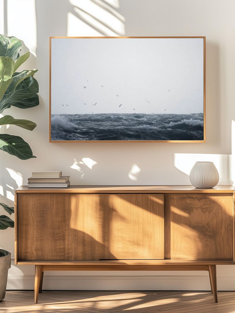 Ocean desktop wallpaper background, HD. — room view 3
