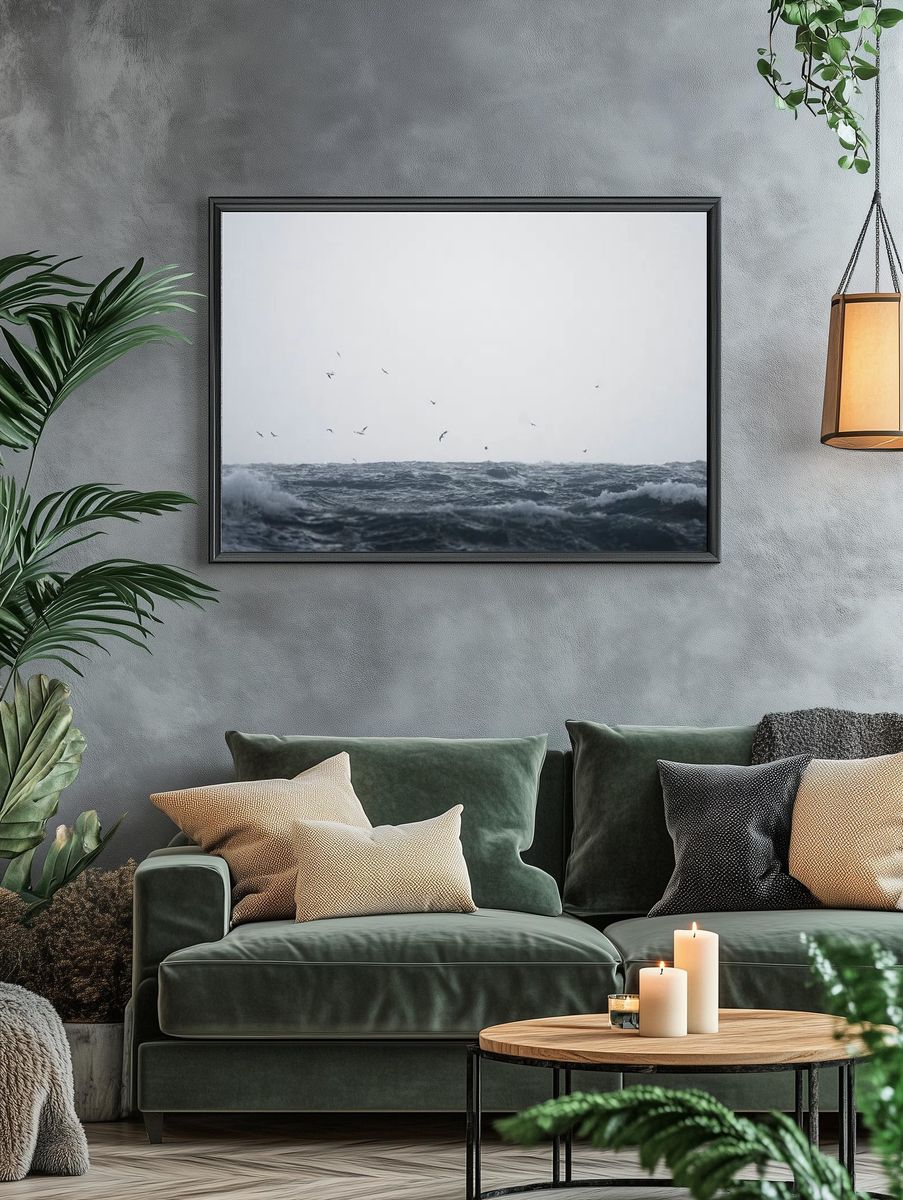 Ocean desktop wallpaper background, HD. — room view 4