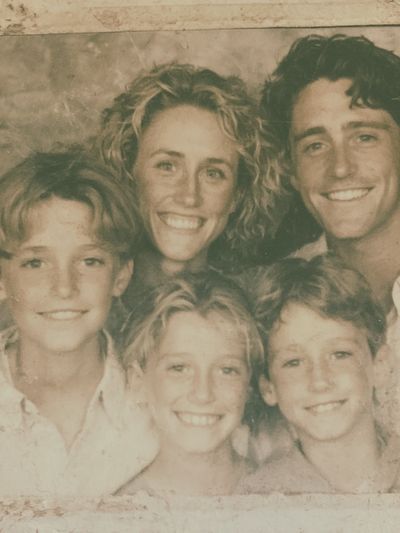 Sepia Family Portrait Photography Poster.