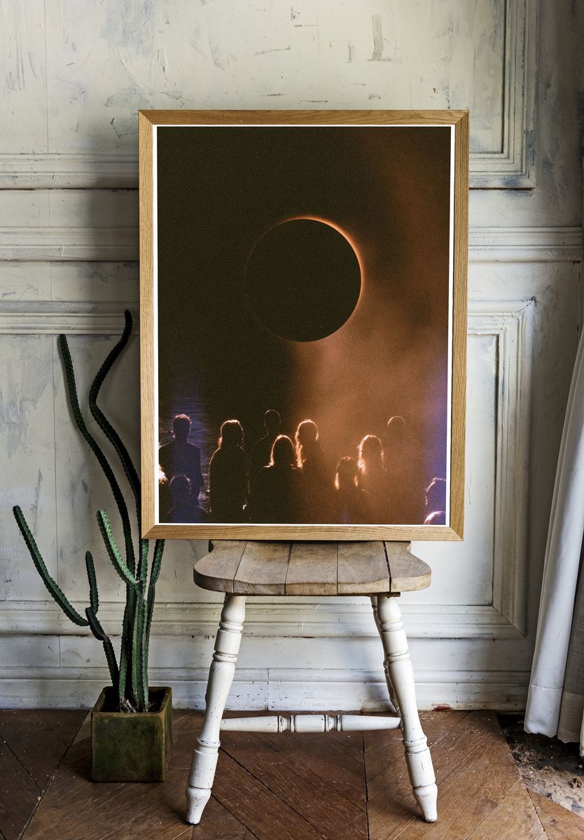 Solar Eclipse Crowd Photography Poster. room preview