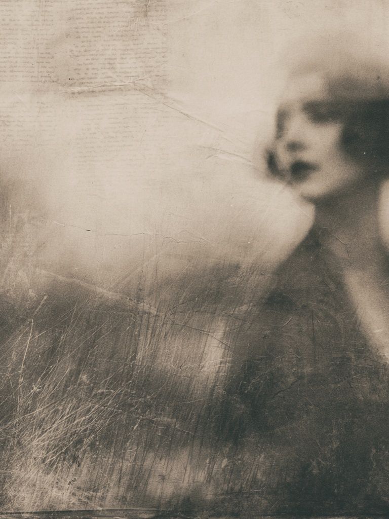 Dreamy Sepia Portrait Print. poster detail