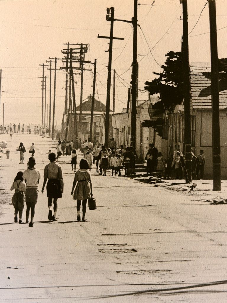 Sepia Street Scene Photography Poster. poster detail