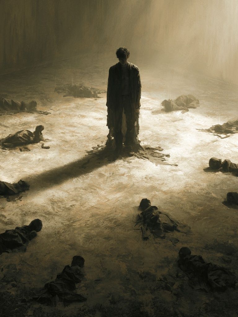 Surreal Figure in the Light Poster. poster — fine-art art