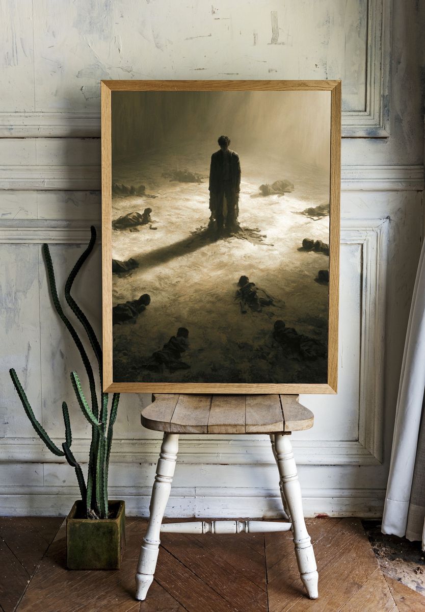Surreal Figure in the Light Poster. room preview