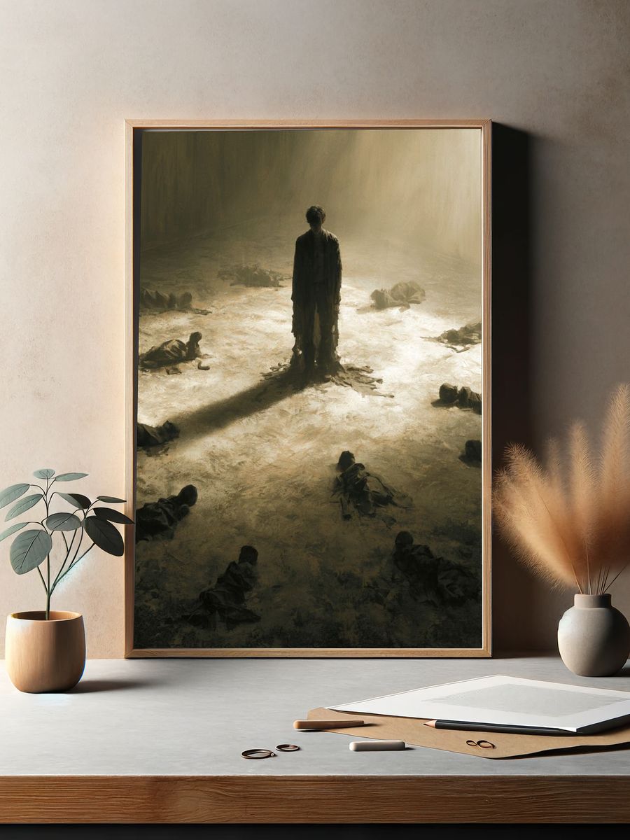 Surreal Figure in the Light Poster. — room view 2