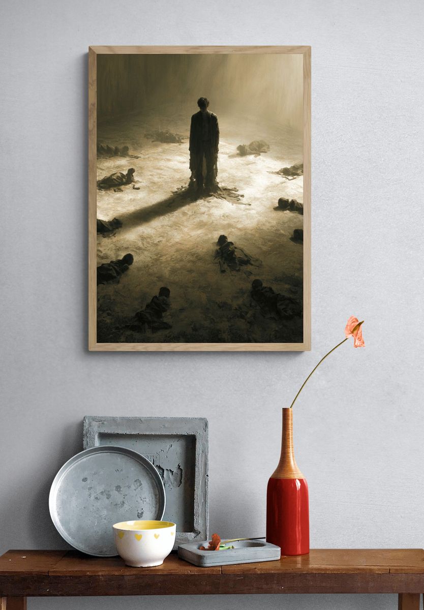 Surreal Figure in the Light Poster. — room view 3