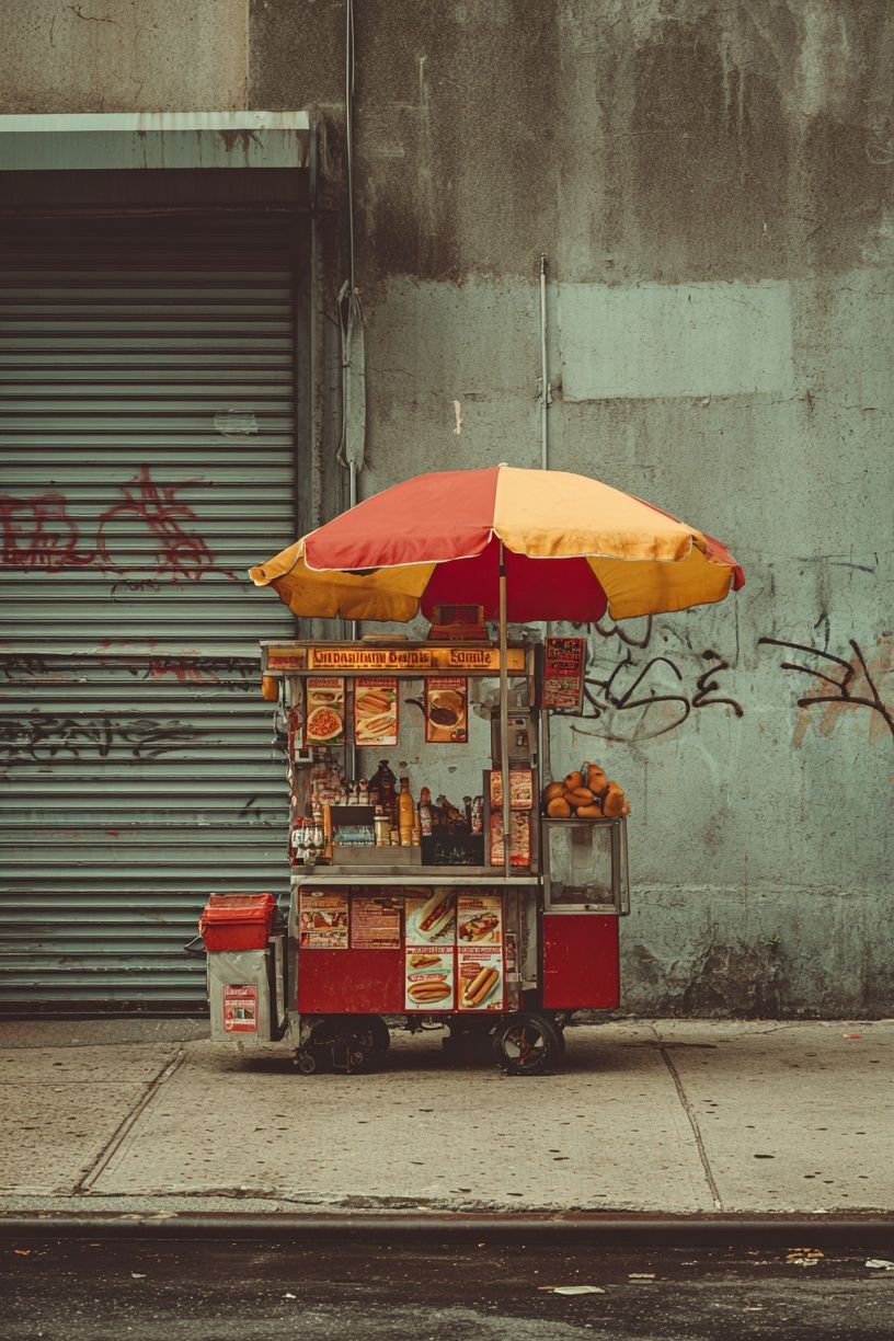 Street Food Cart — Photography Print. poster detail