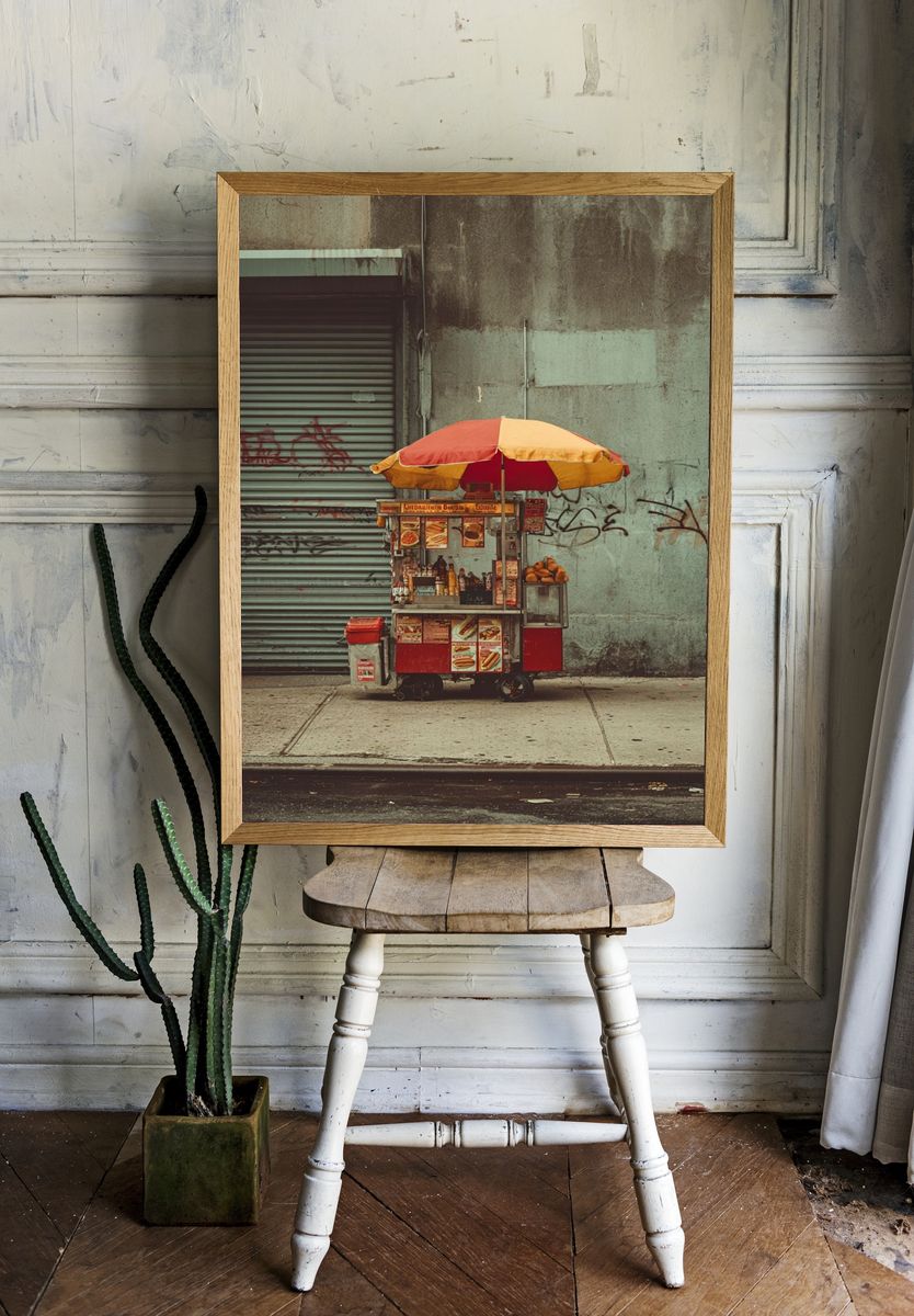 Street Food Cart — Photography Print. — room view 1