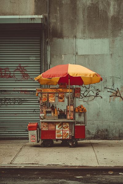 Street Food Cart — Photography Print. poster